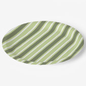 strepen van olijven en van witte snoep papieren bordje (Gekanteld)