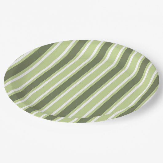 strepen van olijven en van witte snoep papieren bordje (Gekanteld)