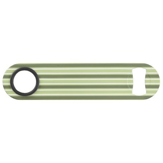 strepen van olijven en van witte snoep speed flessenopener (Voorkant (Horizontaal))