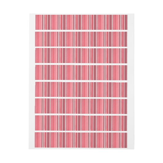 Strepen van roze adreslabel wikkel (Vel)