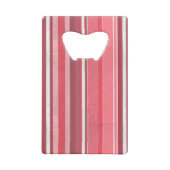 Strepen van roze creditkaart flessenopener (Achterkant)