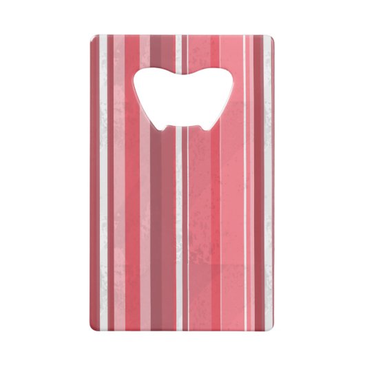 Strepen van roze creditkaart flessenopener (Achterkant)