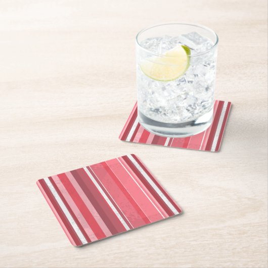 Strepen van roze kartonnen onderzetters (Insitu)