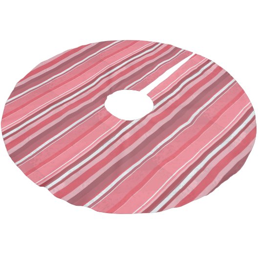 Strepen van roze kerstboom rok (Gekanteld)