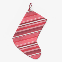 Strepen van roze kleine kerstsok