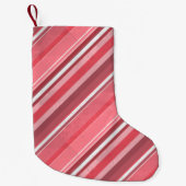 Strepen van roze kleine kerstsok (Voorkant)