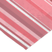 Strepen van roze korte tafelloper (Hoek)