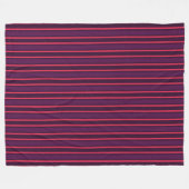 strepen van roze snoep fleece deken (Voorkant (Horizontaal))