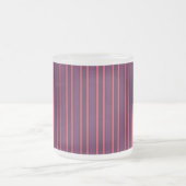 strepen van roze snoep matglas koffiemok (Center)