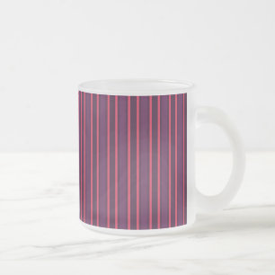 strepen van roze snoep matglas koffiemok