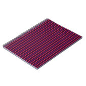 strepen van roze snoep notitieboek (Linkerzijde)