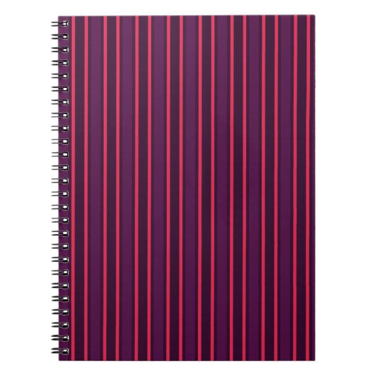 strepen van roze snoep notitieboek (Voorkant)