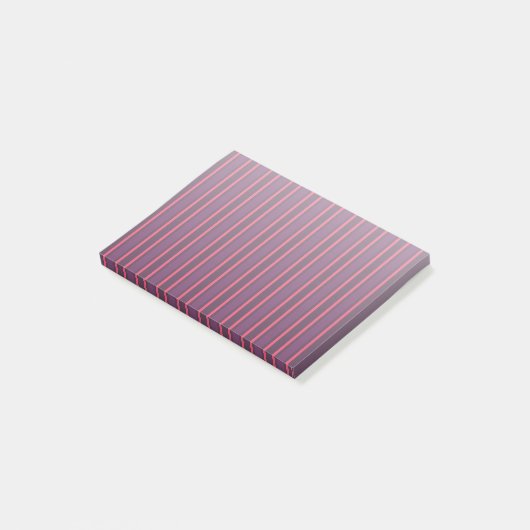 strepen van roze snoep post-it® notes (Schuin)