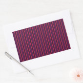 strepen van roze snoep rechthoekige sticker (Envelop)