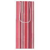 Strepen van roze wijn cadeautas (Voorkant)