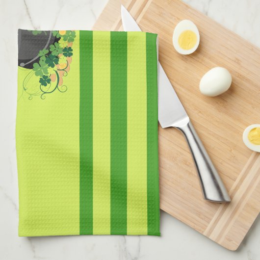 Strepen van St. Patrick's Theedoek (Quarter Fold)