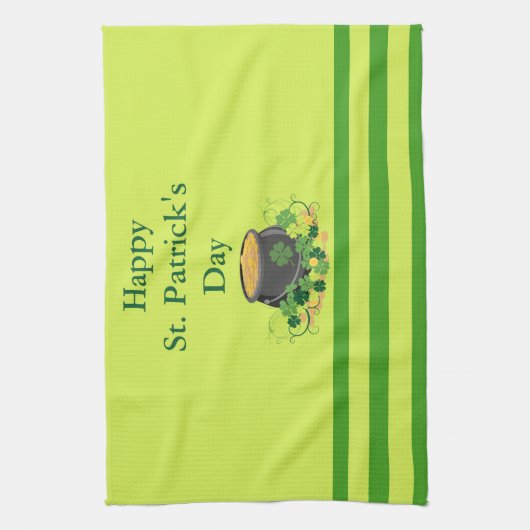 Strepen van St. Patrick's Theedoek (Verticaal)