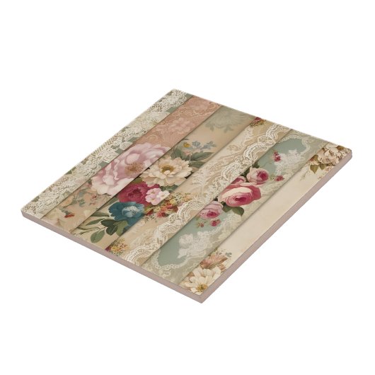 Strepen van  tegeltje (Zijkant)