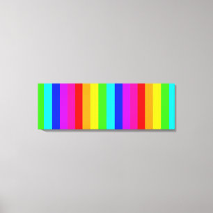 strepen volledige kleuren canvas afdruk