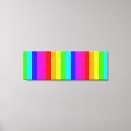 strepen volledige kleuren canvas afdruk (Voorkant)