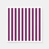 strepen voor pruimen en witte snoepjes servet (Voorkant)