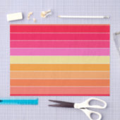 Strepen voor roze, Oranje en gele Waterverf Tissuepapier (Craft)