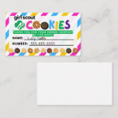 Strepen voor scoutingvolgorde visitekaartje (Voorkant / Achterkant)