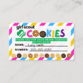 Strepen voor scoutingvolgorde visitekaartje (Voorkant)