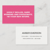 Strepen voor vet citaat visitekaartje (Voorkant / Achterkant)