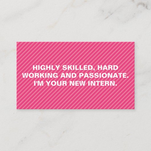 Strepen voor vet citaat visitekaartje (Voorkant)