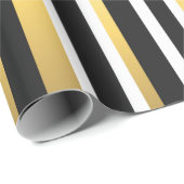 strepen voor zwart, goud en wit cadeaupapier (Rol Hoek)