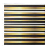  strepen voor zwart, goud en wit tegeltje (Voorkant)