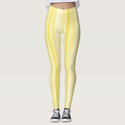 Strepen waterverf kunst leggings (Voorkant)