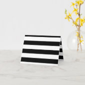 Strepen - wit en zwart kaart (Gele Bloem)