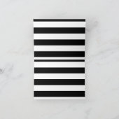 Strepen - wit en zwart kaart (Binnen)