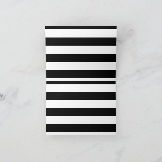 Strepen - wit en zwart kaart (Binnen)