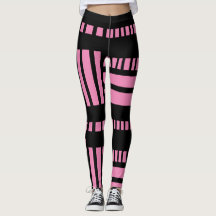 Strepen.Zwart Wit 01 Roze BG