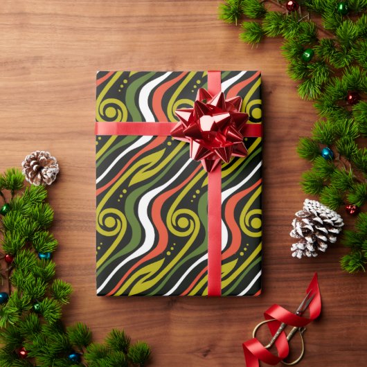 strepenpatroon cadeaupapier (Feestdagen Geschenken)