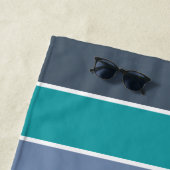 Strepenpatroon eigen naam badhanddoek (In situ)