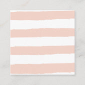 Strepenpatroon | Kleurrijke nagellak gieten Vierkante Visitekaartje (Achterkant)