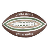 Strepenpatroon op maat gemaakte voetballen american football (Voorkant)