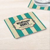  strepes Wildflower Honey Kartonnen Onderzetters (Schuin)