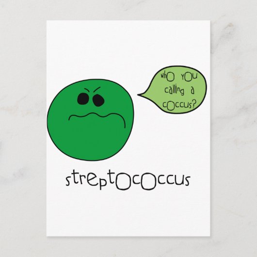 Streptococcus Briefkaart (Voorkant)