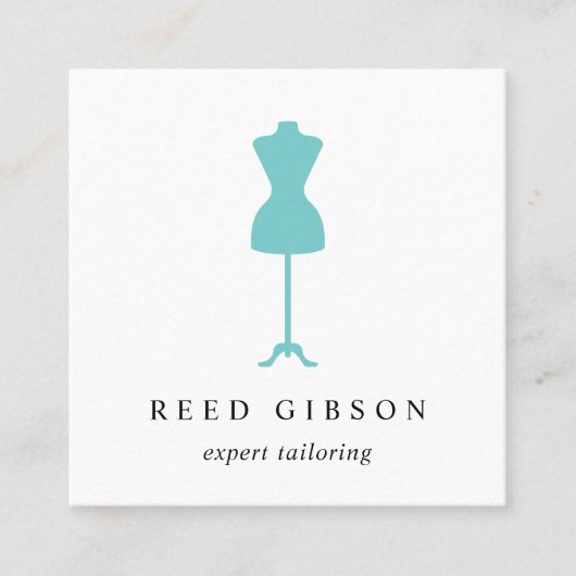 Stresformulier | Seamstress Tailor Designer Vierkante Visitekaartje (Voorkant)