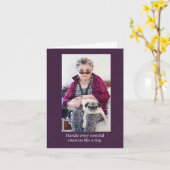 Stress als een grappige hond kaart (Gele Bloem)