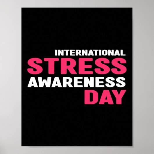 Stress Awareness - Internationaal Stress Awareness Poster (Voorkant)