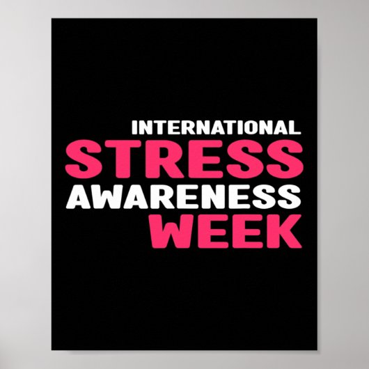 Stress Awareness - Internationaal Stress Awareness Poster (Voorkant)