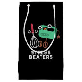Stress Beaters Funny Baking Whisk Pun Dark BG Klein Cadeauzakje (Voorkant)