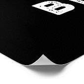 Stress Beaters Funny Baking Whisk Pun Dark BG Poster (Hoek)