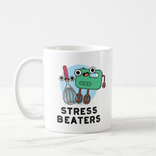 Stress Beaters Funny Baking Whisk Pun Koffiemok